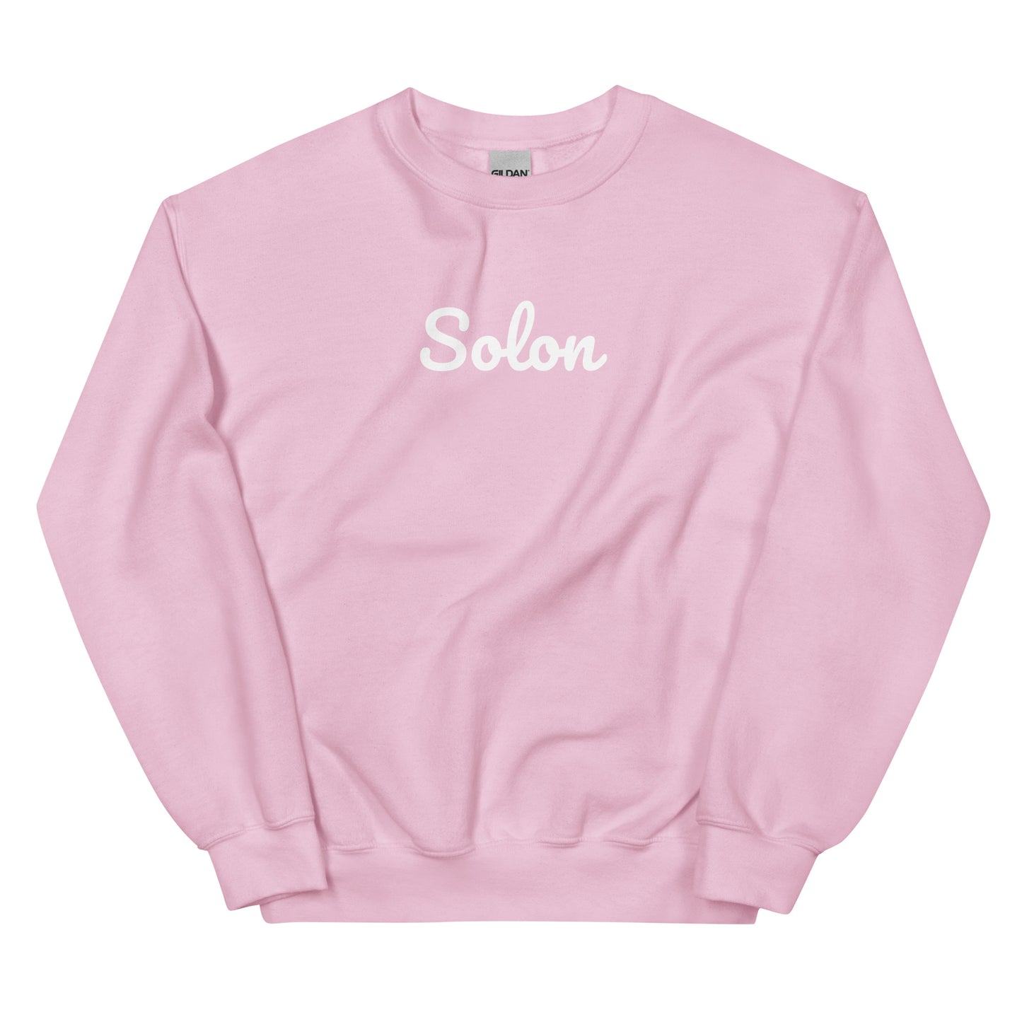 Solon Ohio Solo Script Crewneck Unisex Sweatshirt