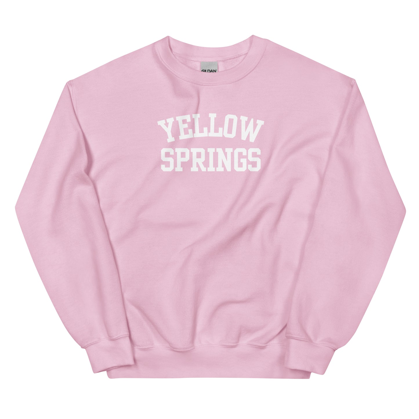 Yellow Springs Ohio Block Solo Crewneck Unisex Sweatshirt