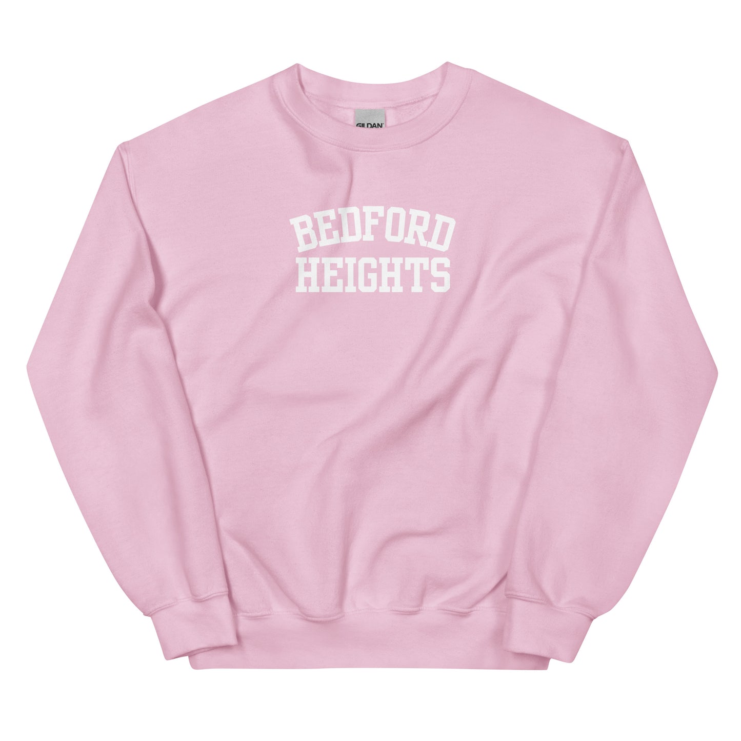 Bedford Heights Ohio Block Solo Crewneck Unisex Sweatshirt