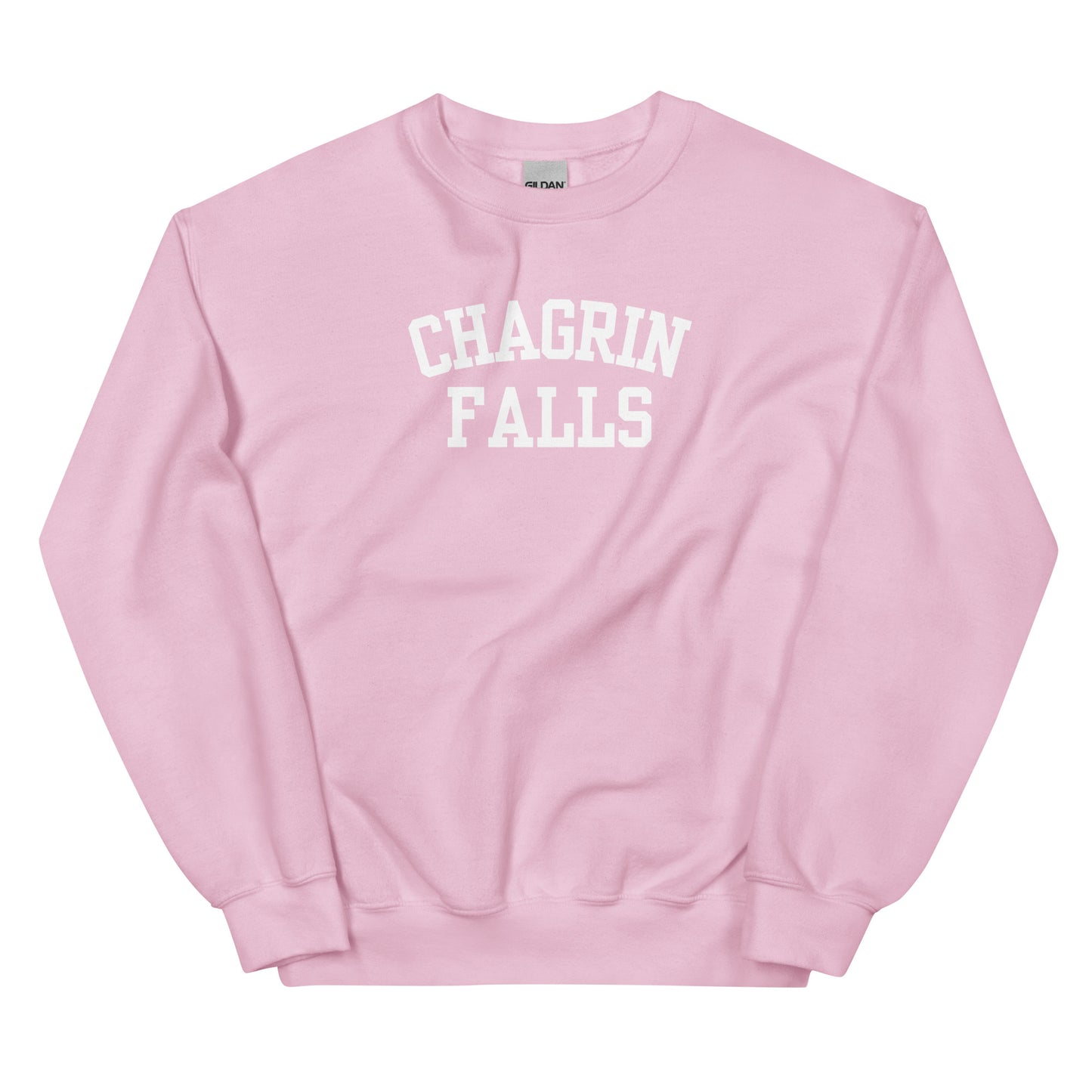 Chagrin Falls Ohio Block Solo Crewneck Unisex Sweatshirt