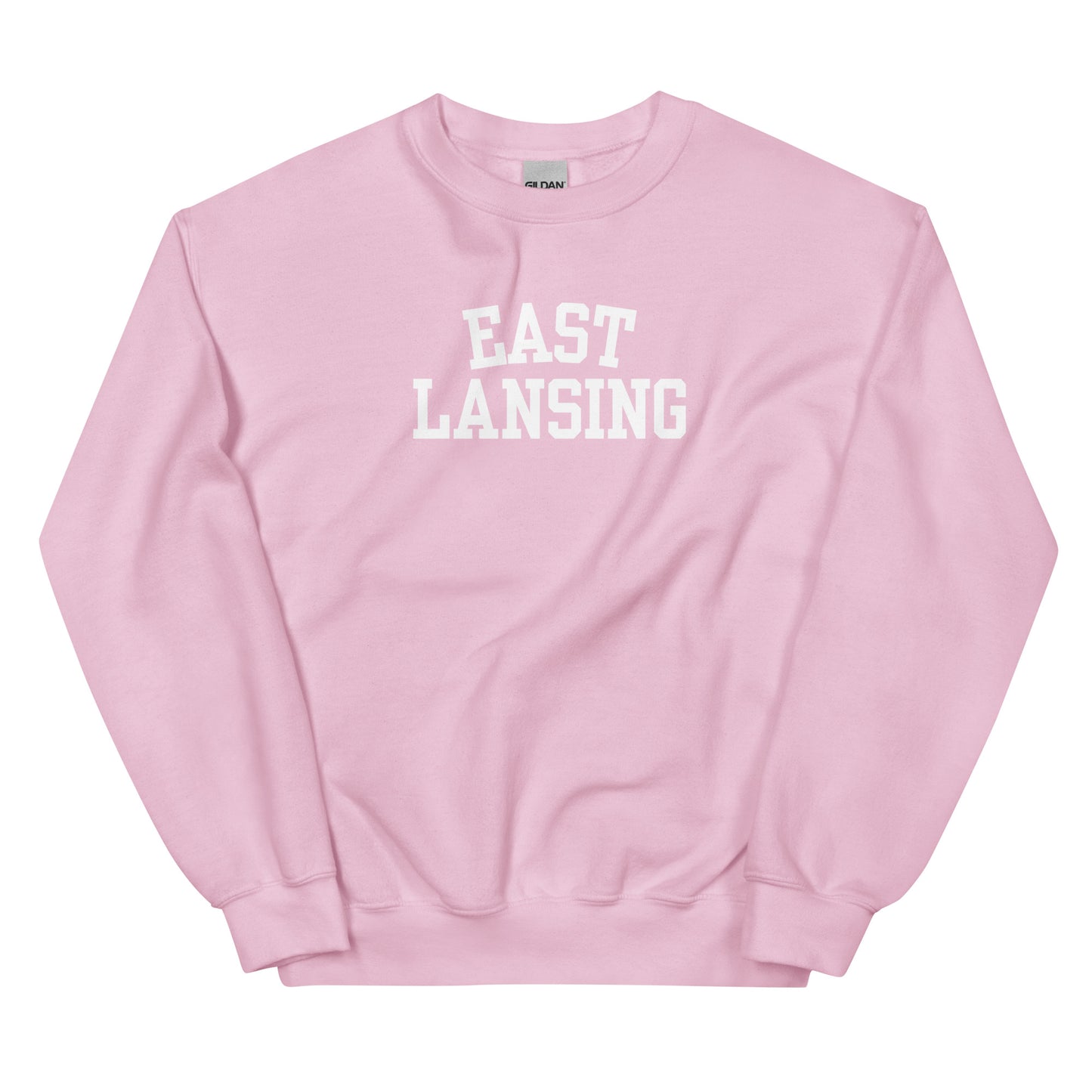 East Lansing Michigan Block Solo Crewneck Unisex Sweatshirt