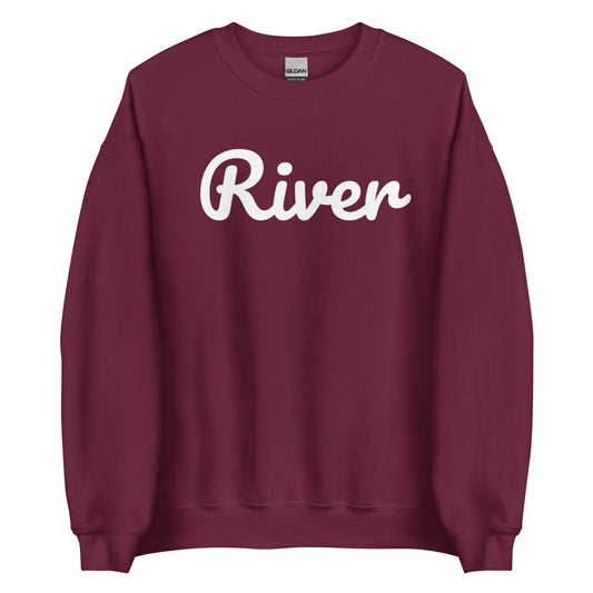 Rocky River Ohio Solo Script 2 Unisex Sweatshirt