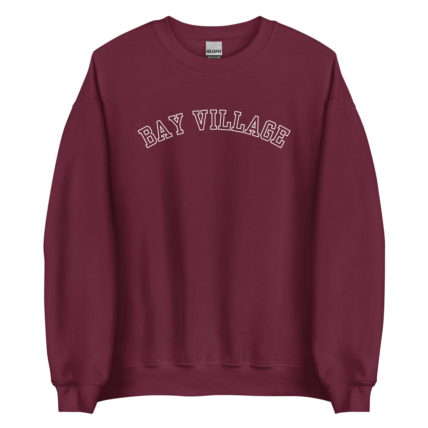 Bay Village, Ohio Block Outline Crewneck Sweatshirt