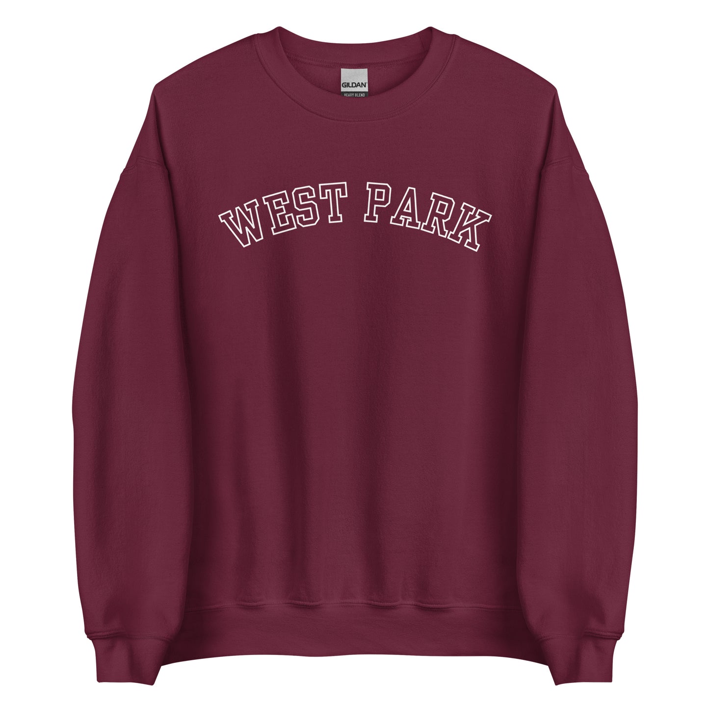 West Park Ohio Block Outline Crewneck Unisex Sweatshirt