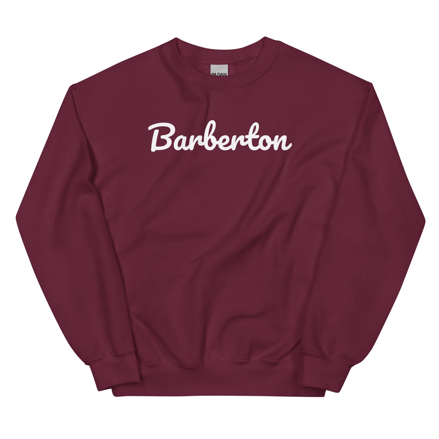 Barberton Ohio Solo Script Crewneck Unisex Sweatshirt