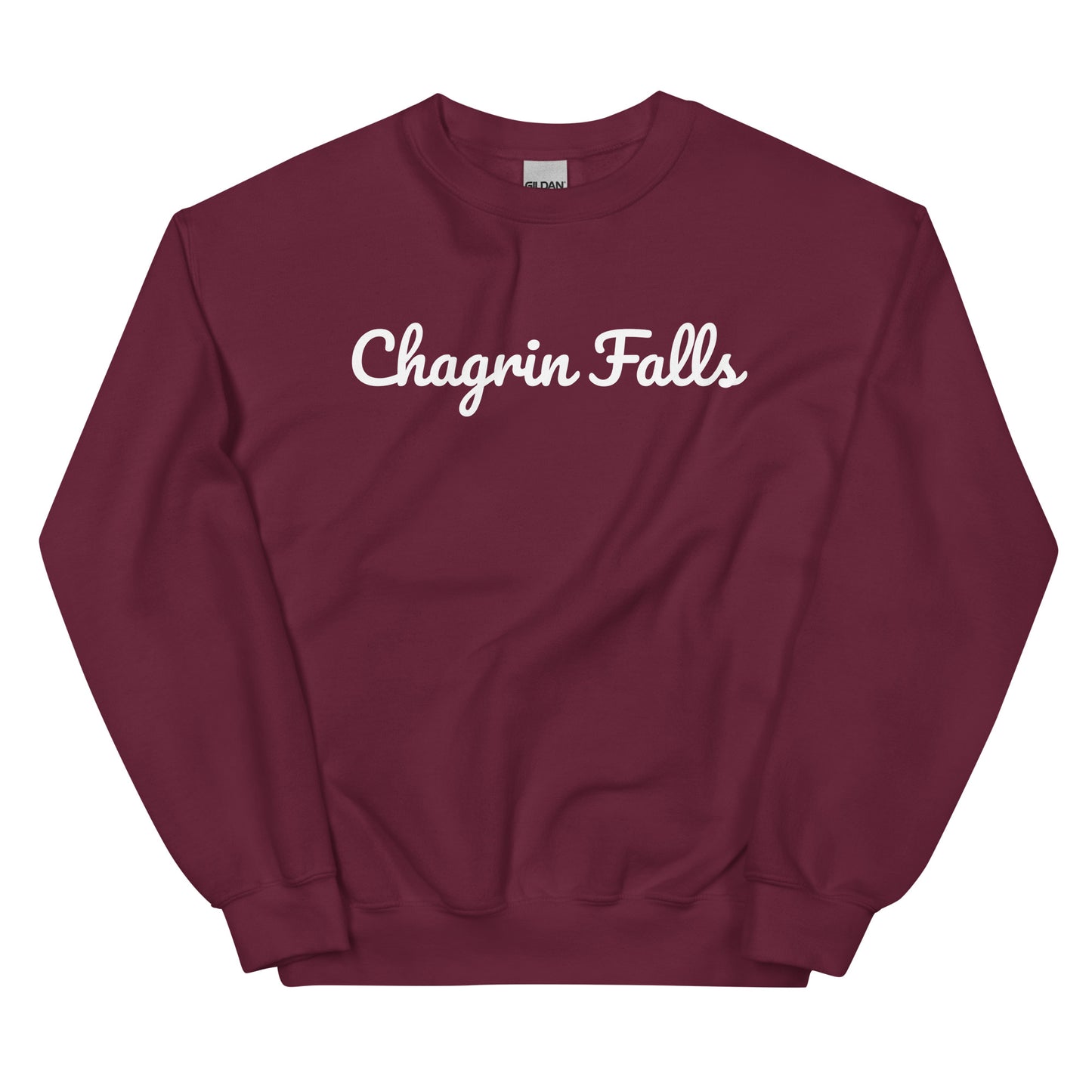 Chagrin Falls Ohio Solo Script Crewneck Unisex Sweatshirt