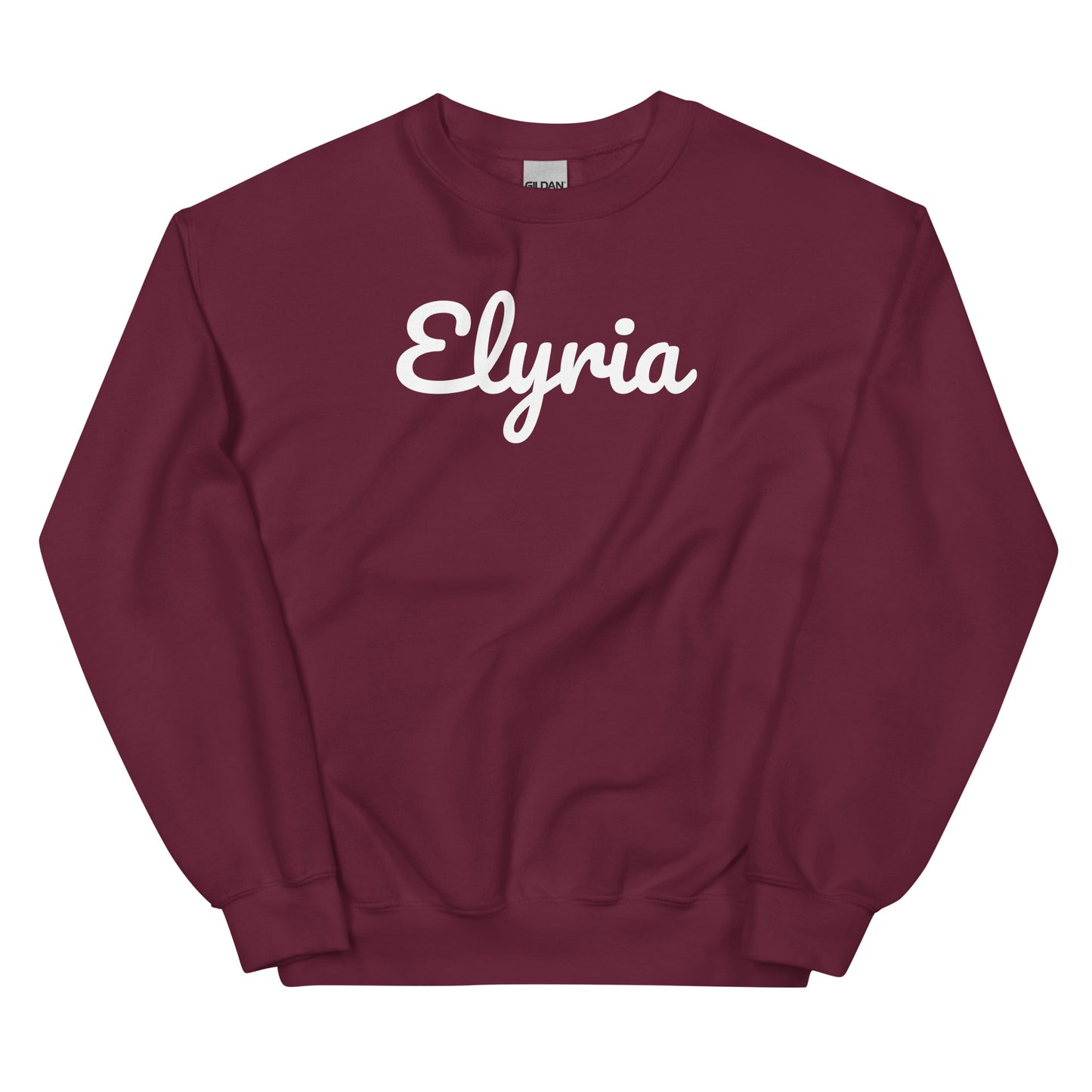 Elyria Ohio Solo Script Crewneck Unisex Sweatshirt