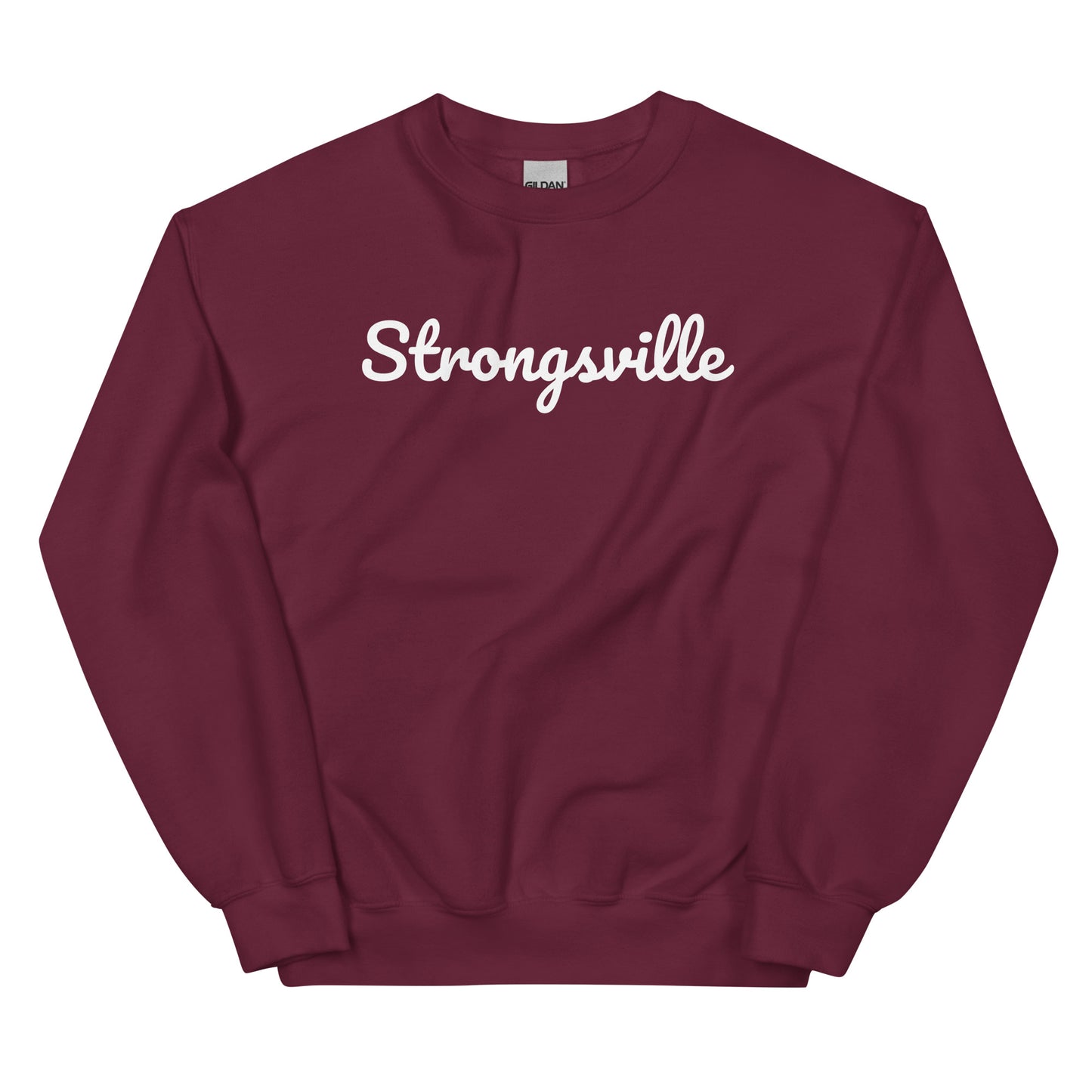 Strongsville Ohio Solo Script Crewneck Unisex Sweatshirt