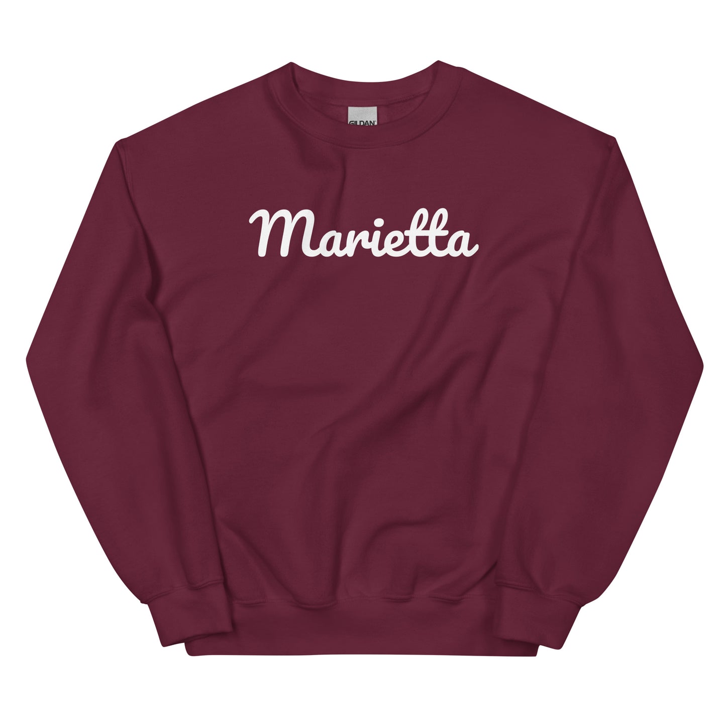 Marietta Ohio Solo Script Crewneck Unisex Sweatshirt