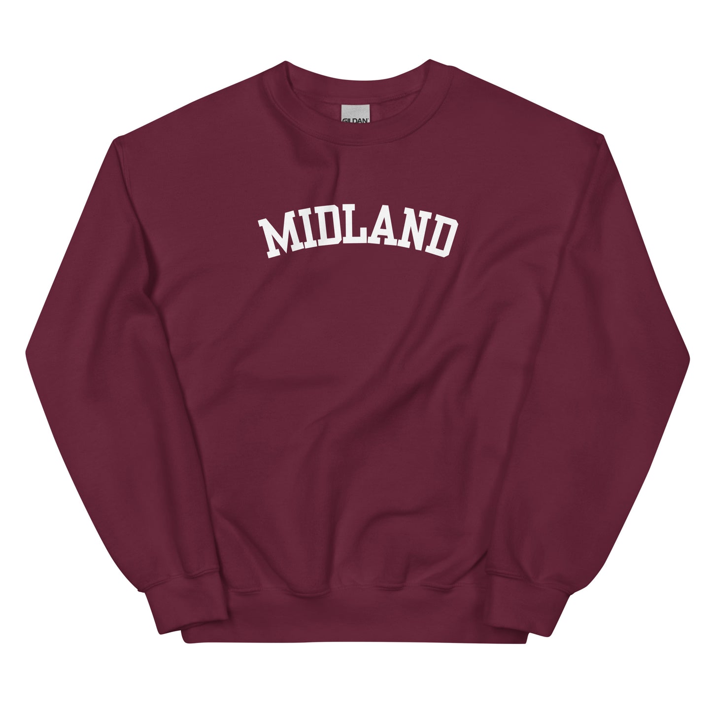 Midland Michigan Block Solo Crewneck Unisex Sweatshirt