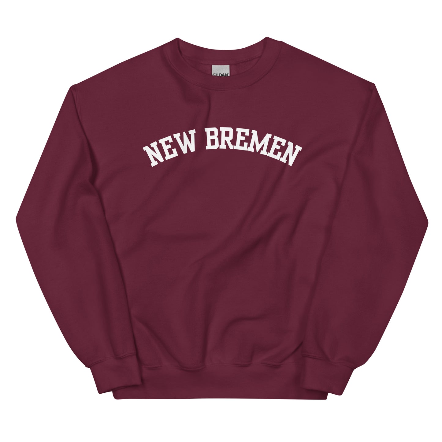 New Bremen Ohio Block Solo Crewneck Unisex Sweatshirt