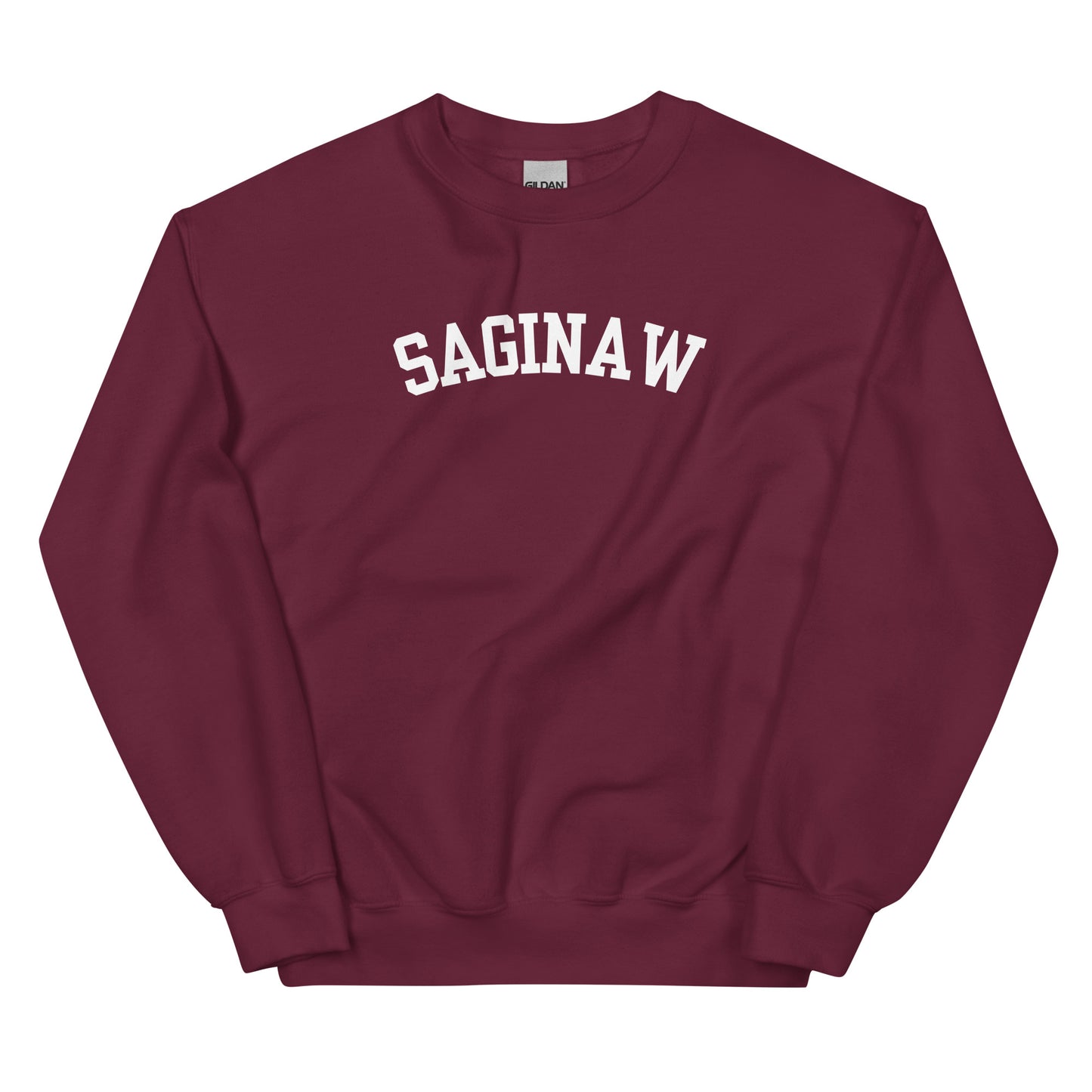 Saginaw Michigan Block Solo Crewneck Unisex Sweatshirt