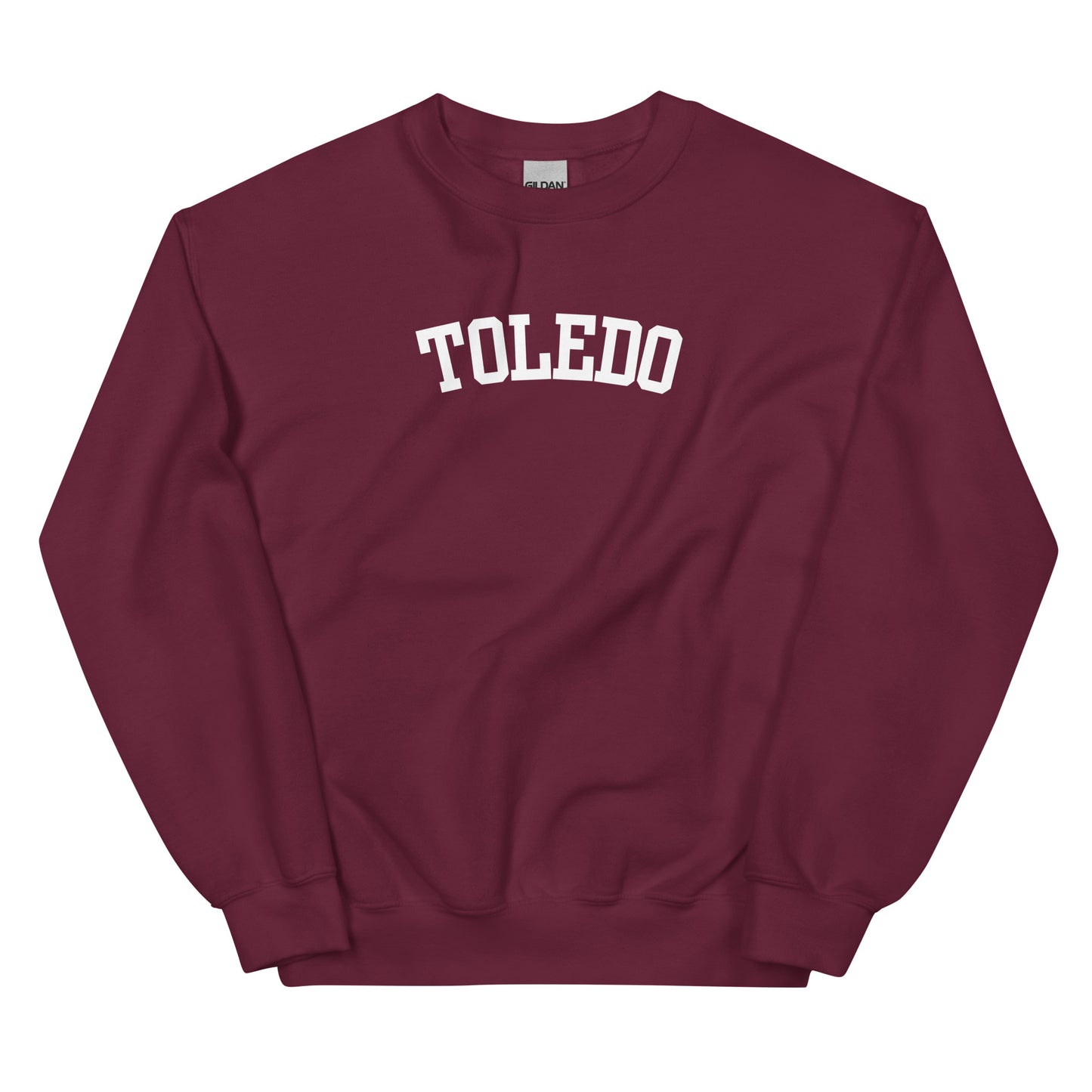 Toledo Ohio Block Solo Crewneck Unisex Sweatshirt