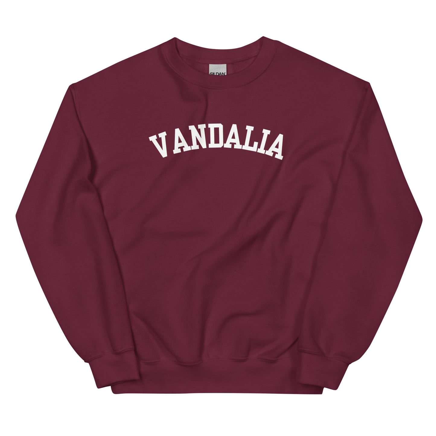 Vandalia Ohio Block Solo Crewneck Unisex Sweatshirt