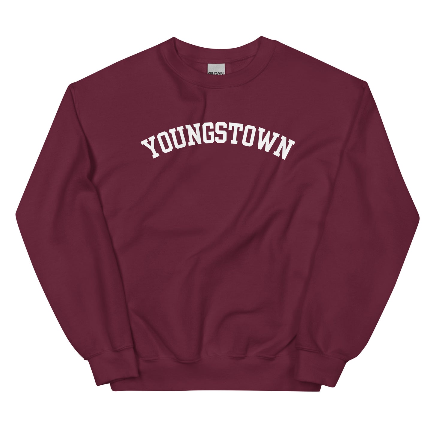 Youngstown Ohio Block Solo Crewneck Unisex Sweatshirt
