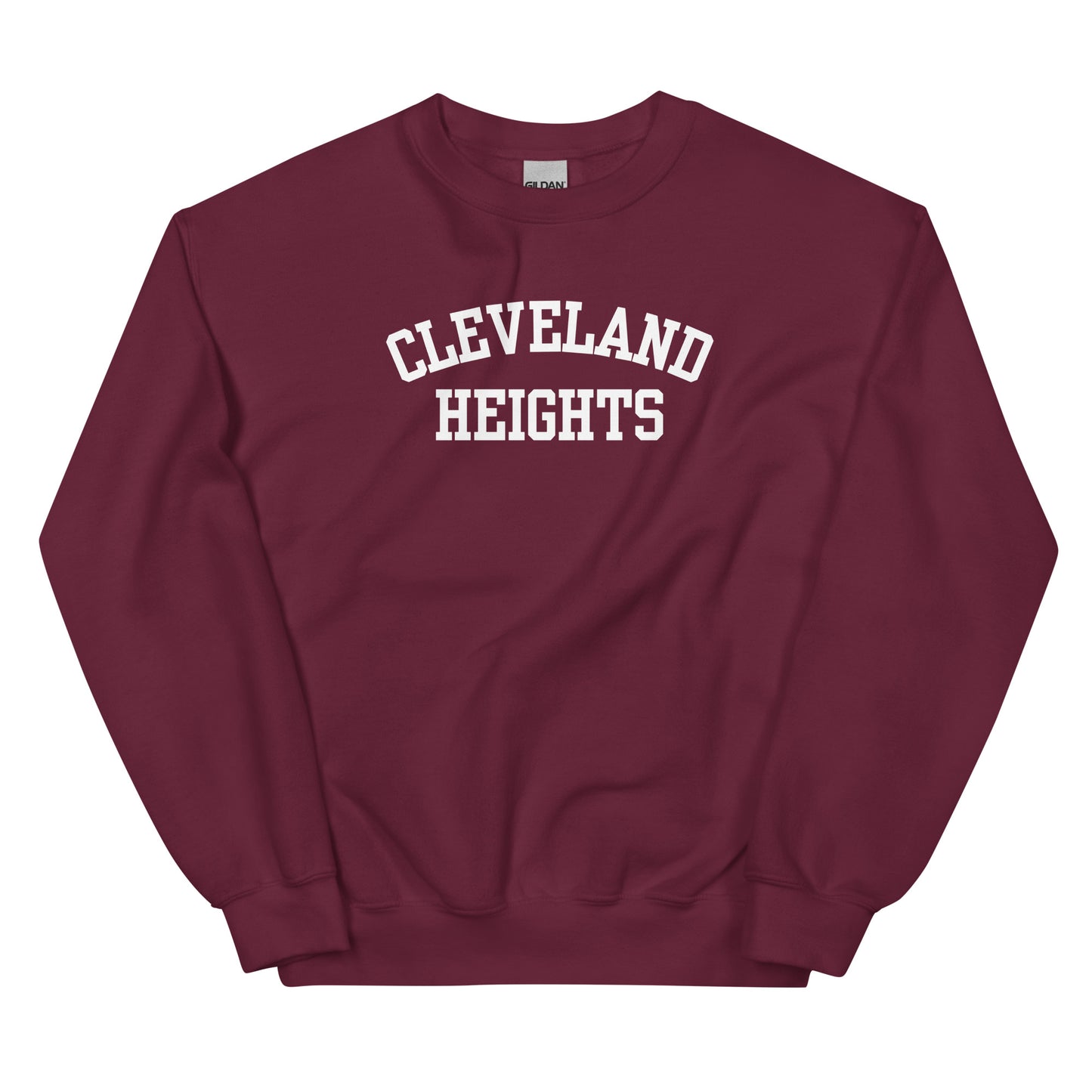 Cleveland Heights Ohio Block Solo Crewneck Unisex Sweatshirt