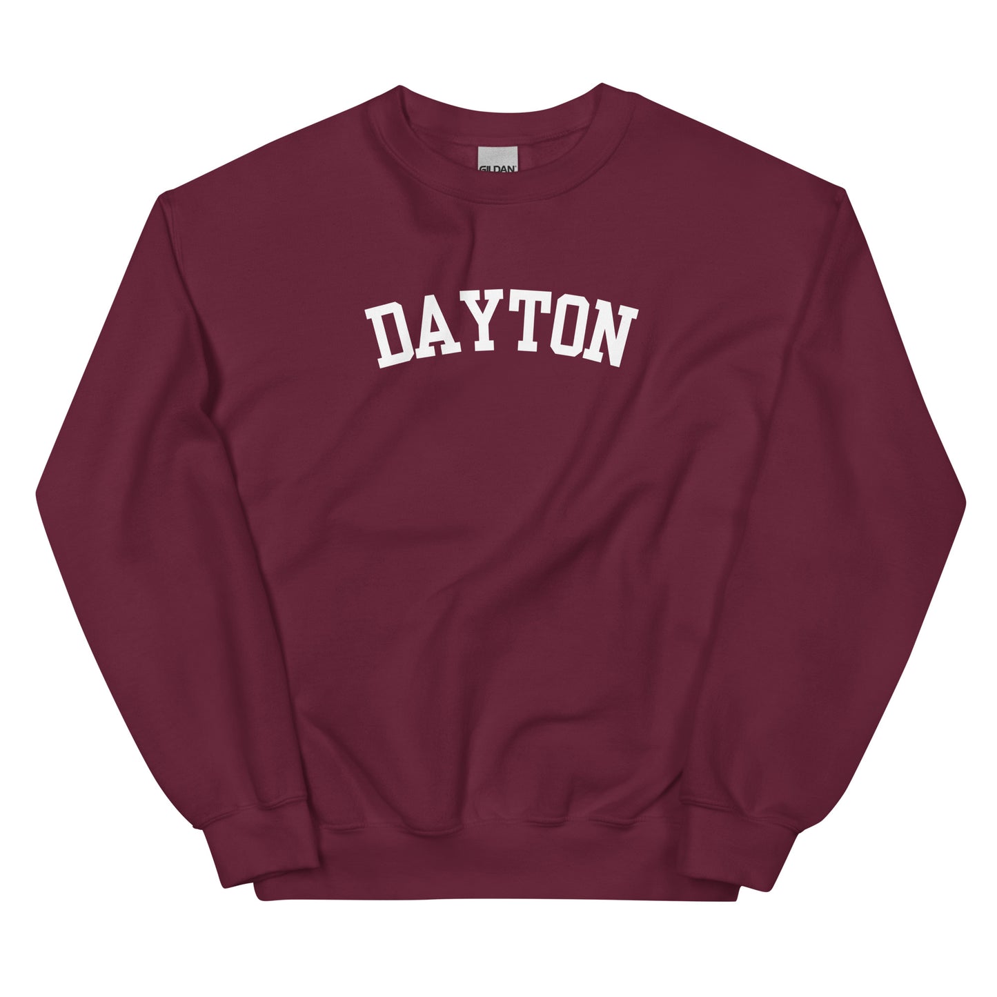 Dayton Ohio Block Solo Crewneck Unisex Sweatshirt