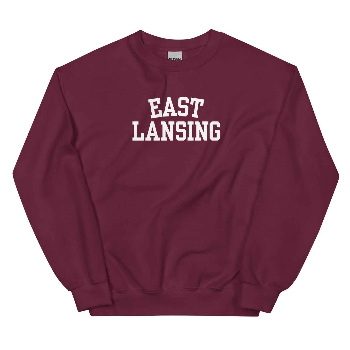 East Lansing Michigan Block Solo Crewneck Unisex Sweatshirt