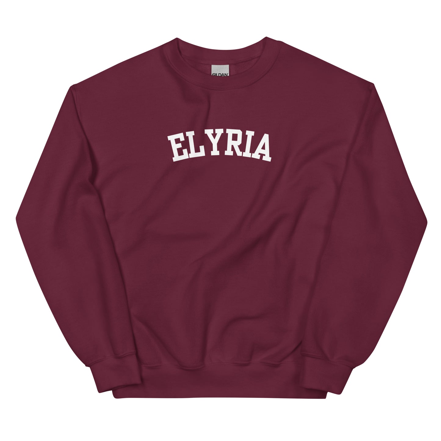Elyria Ohio Block Solo Crewneck Unisex Sweatshirt