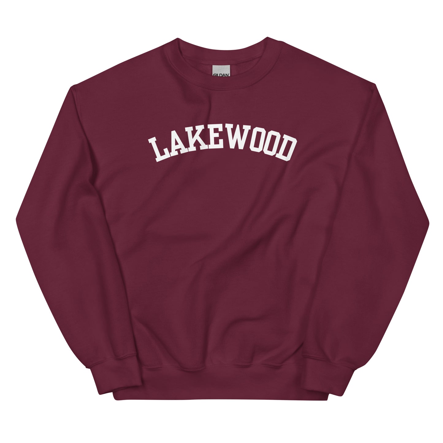 Lakewood Ohio Block Solo Crewneck Unisex Sweatshirt