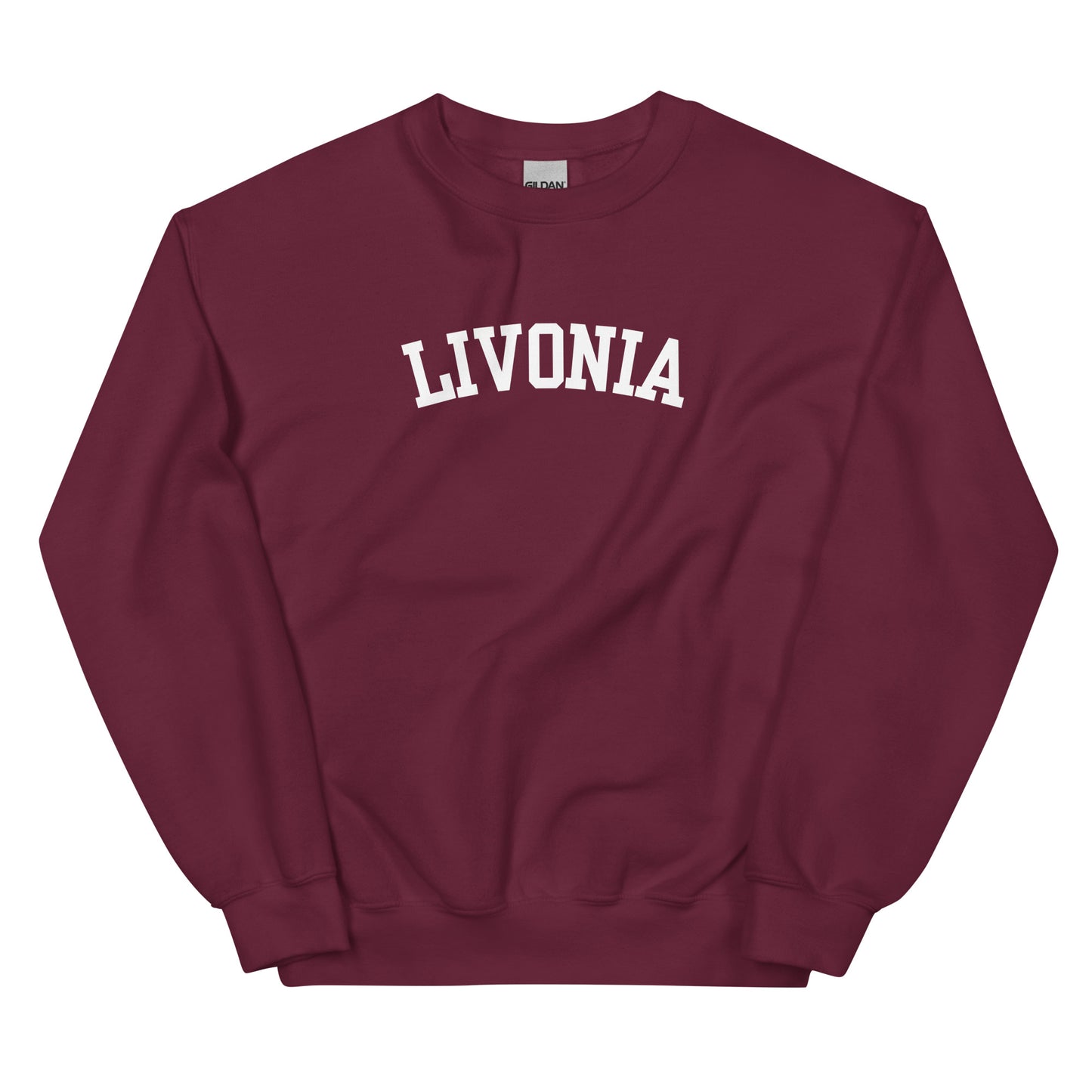 Livonia Michigan Block Solo Crewneck Unisex Sweatshirt