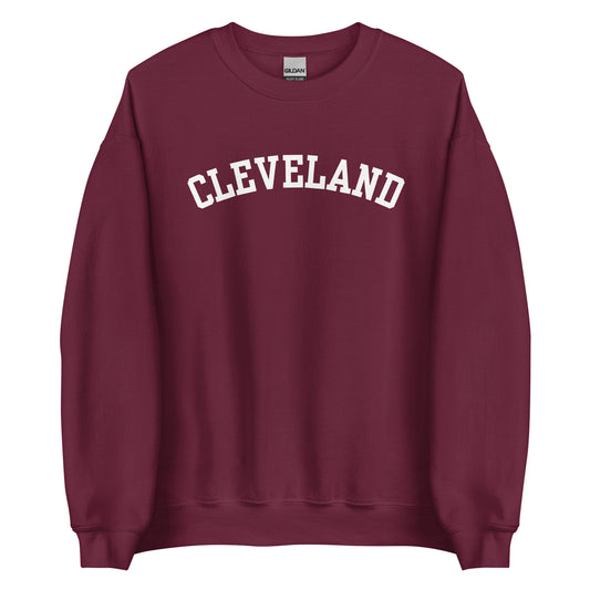 Cleveland Ohio Solo Block Crewneck Unisex Sweatshirt