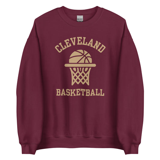 Cleveland Ohio Basketball Crewneck Unisex Sweatshirt