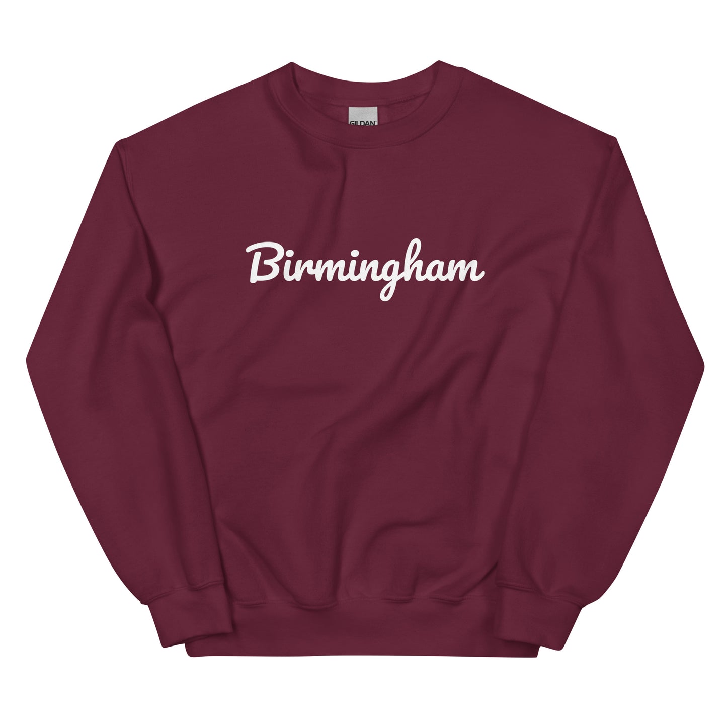 Birmingham Michigan Solo Script Crewneck Unisex Sweatshirt