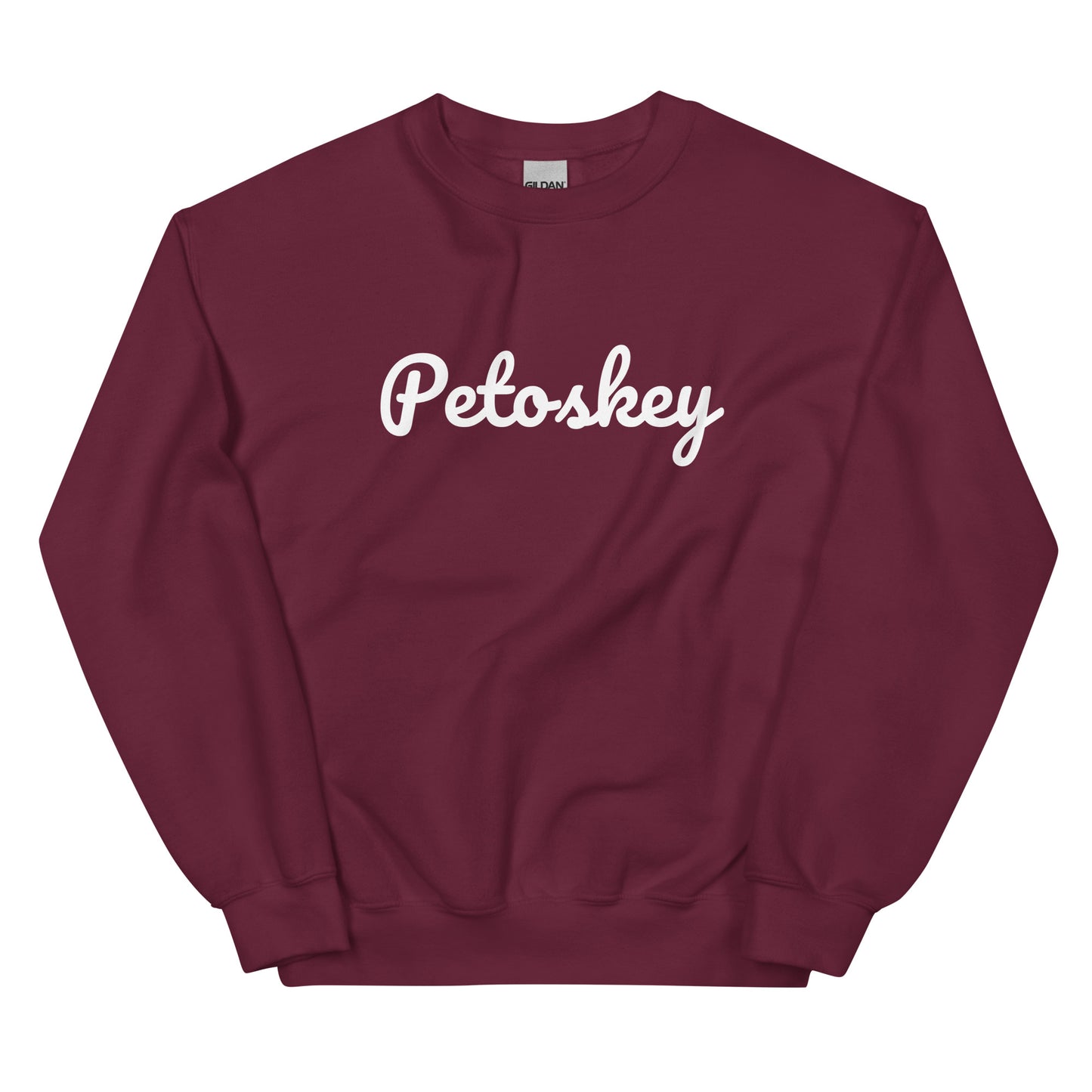 Petoskey, Michigan Solo Script Unisex Sweatshirt