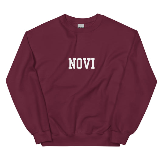 Novi, Michigan Block Solo Unisex Sweatshirt
