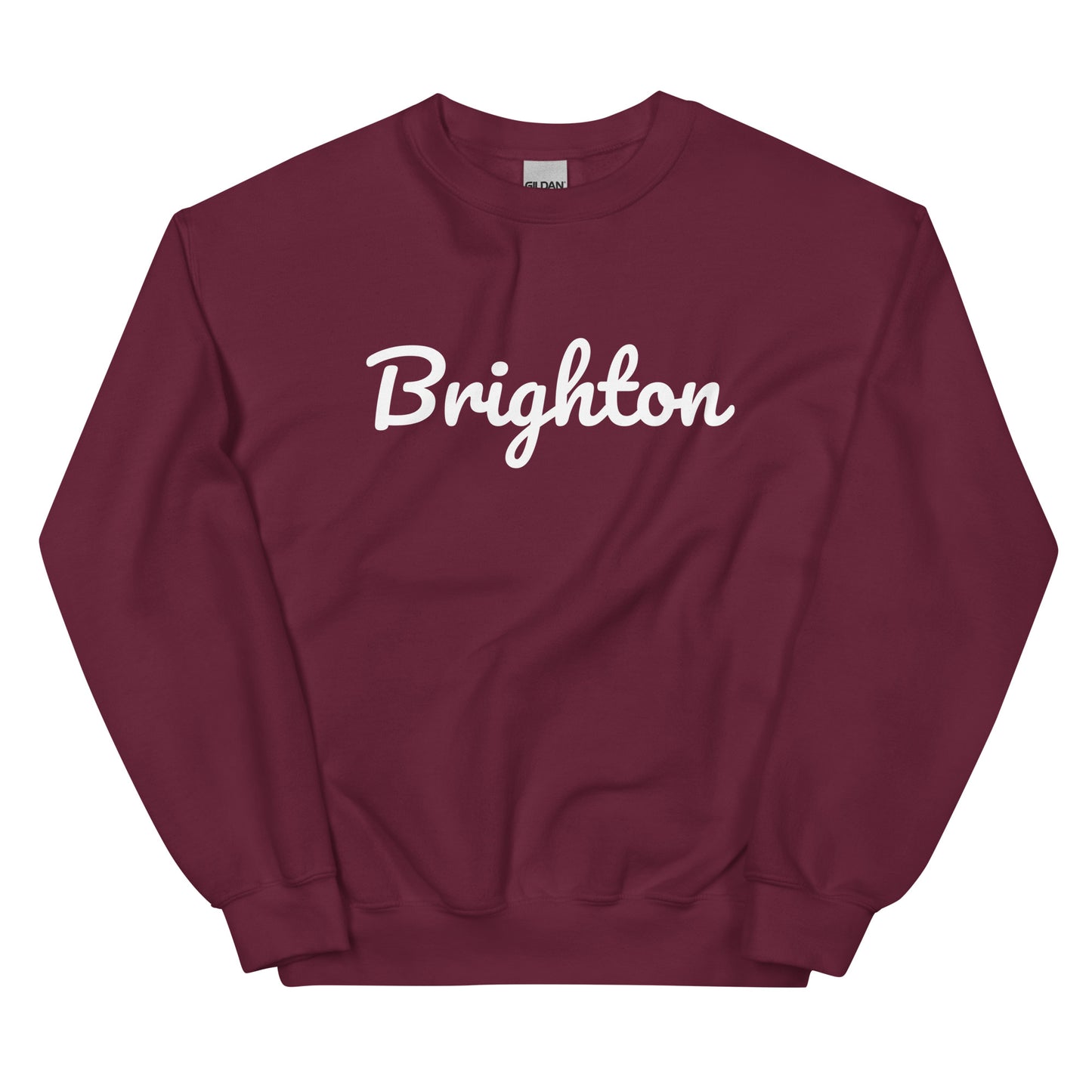 Brighton, Michigan Solo Script Unisex Sweatshirt