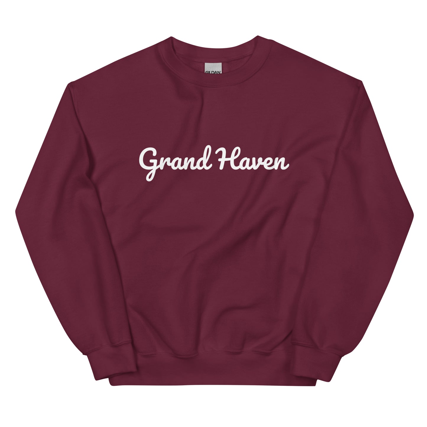 Grand Haven, Michigan Solo Script Unisex Sweatshirt