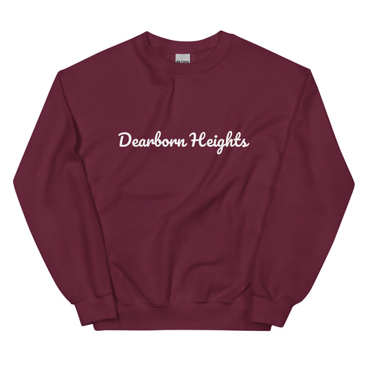 Dearborn Heights, Michigan Solo Script Unisex Sweatshirt