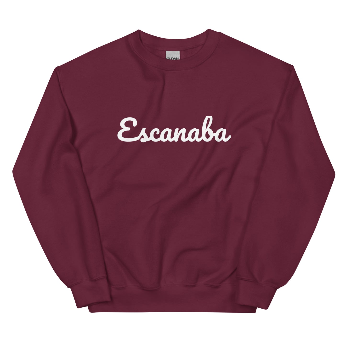 Escanaba, Michigan Solo Script Unisex Sweatshirt