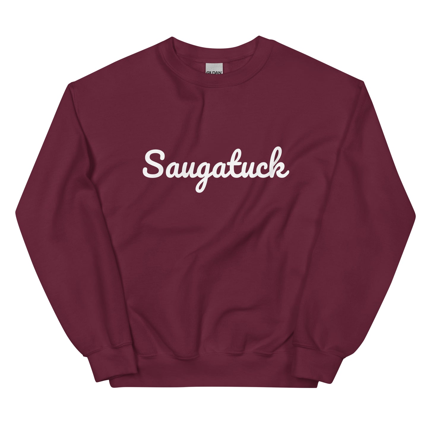 Saugatuck, Michigan Solo Script Unisex Sweatshirt