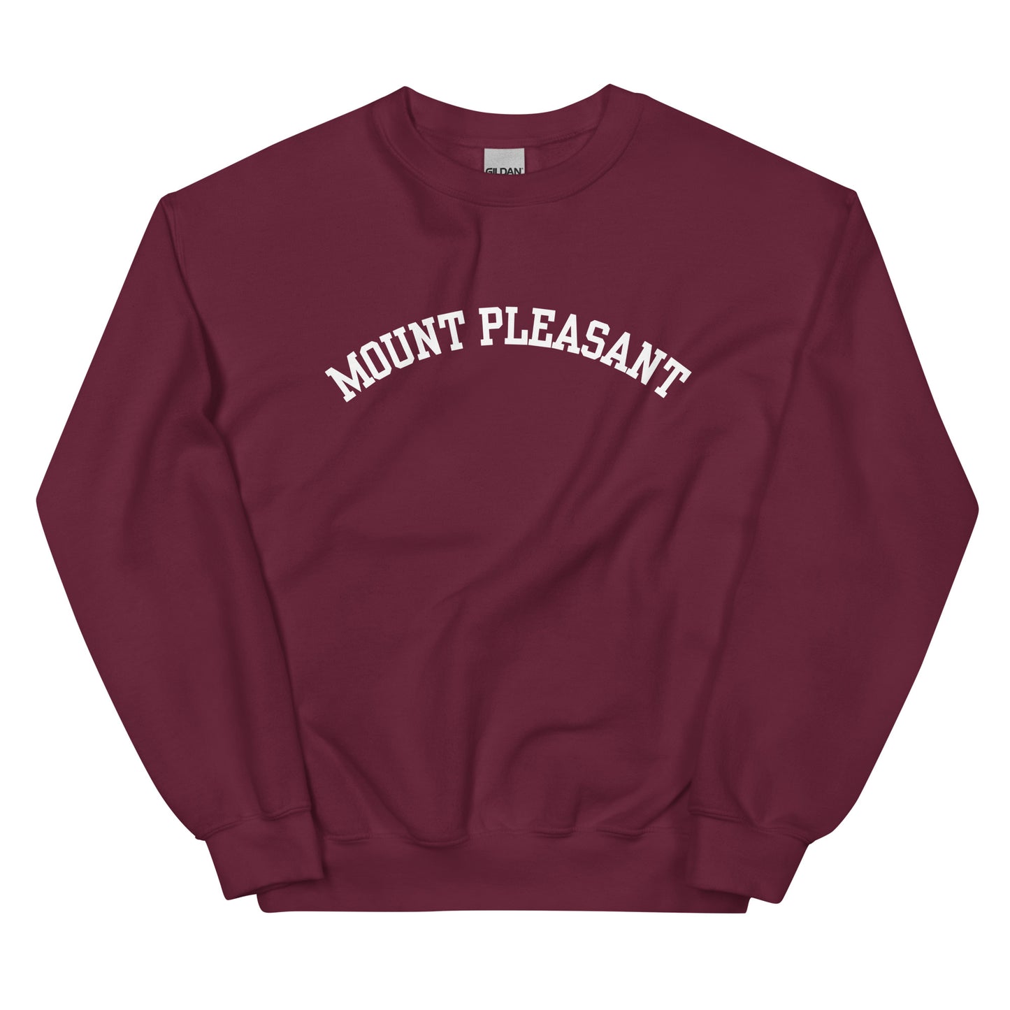 Mount Pleasant, Michigan - Block Solo Crewneck Unisex Sweatshirt