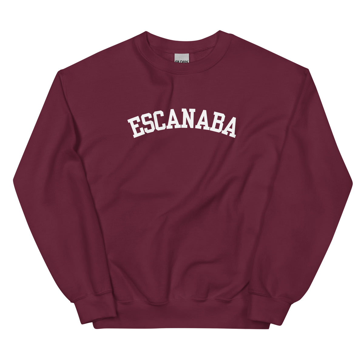 Escanaba, Michigan - Block Solo Crewneck Unisex Sweatshirt