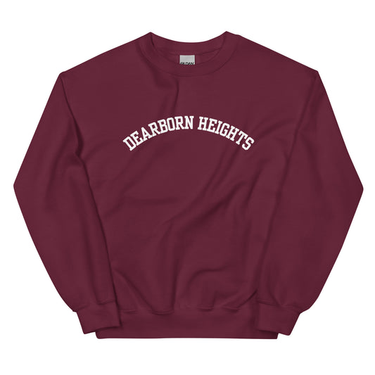 Dearborn Heights, Michigan - Block Solo Crewneck Unisex Sweatshirt