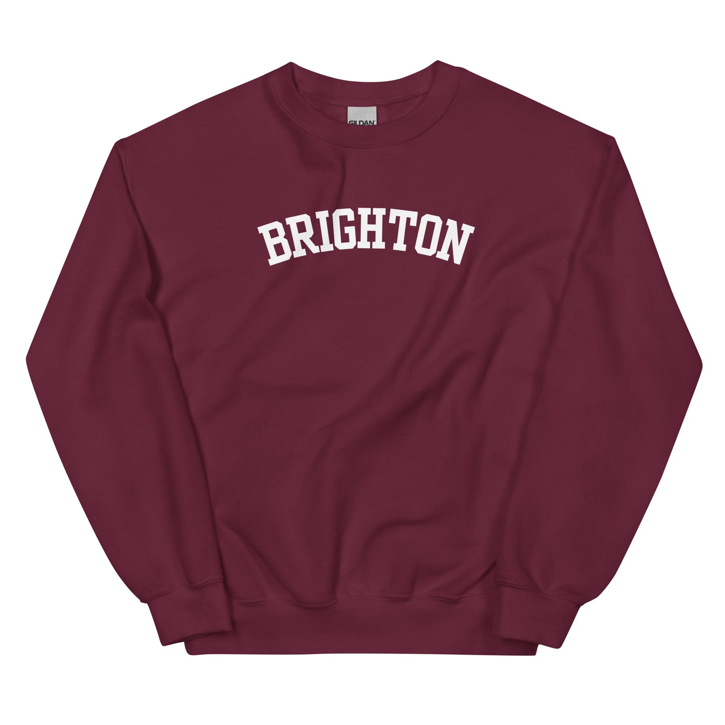 Brighton, Michigan - Block Solo Crewneck Unisex Sweatshirt