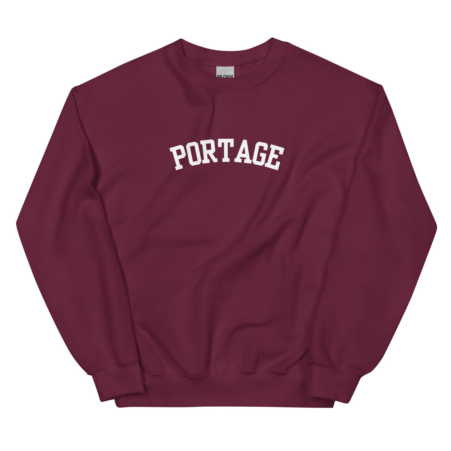 Portage, Michigan - Block Solo Crewneck Unisex Sweatshirt