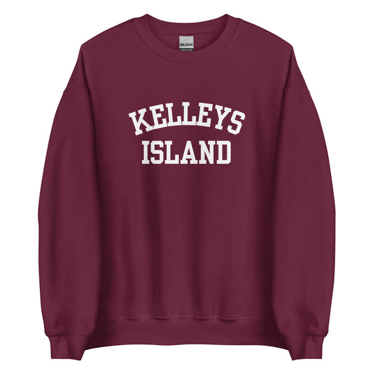 Kelleys Island Ohio Block Solo Crewneck Unisex Sweatshirt
