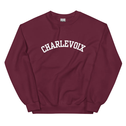 Charlevoix Michigan Block Solo Unisex Sweatshirt