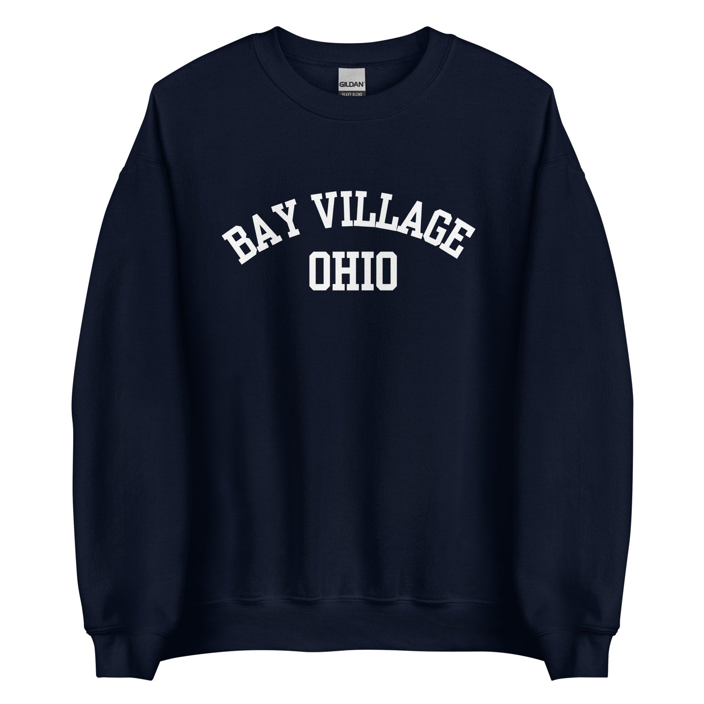 Bay Village Ohio Block Crewneck Unisex Sweatshirt