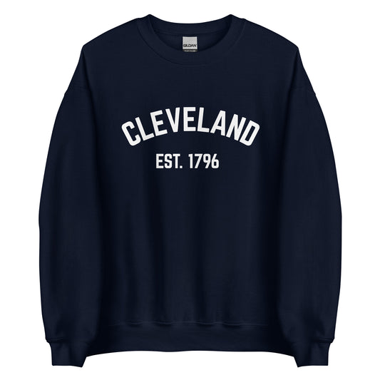 Cleveland Ohio EST Crewneck Unisex Sweatshirt
