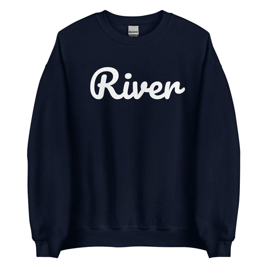 Rocky River Ohio Solo Script 2 Unisex Sweatshirt