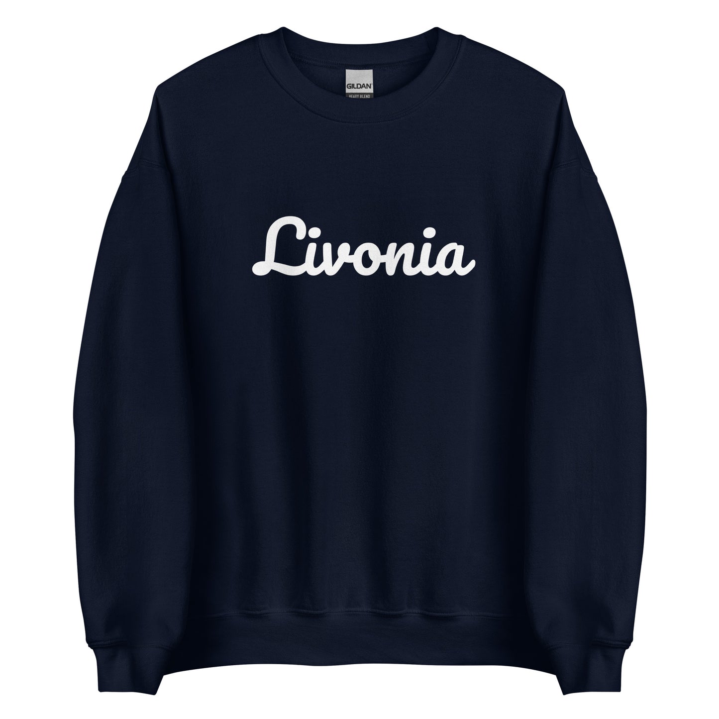 Livonia Michigan Solo Script Unisex Sweatshirt
