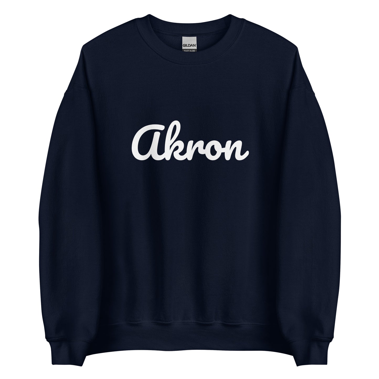 Akron Ohio Solo Script Crewneck Unisex Sweatshirt