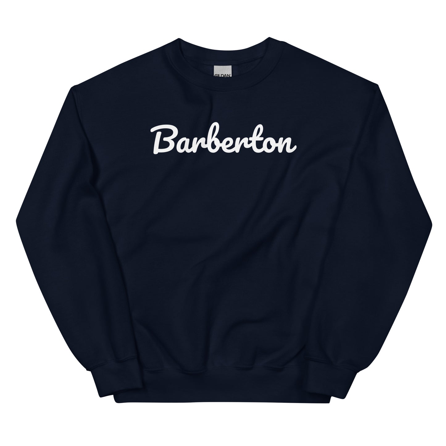 Barberton Ohio Solo Script Crewneck Unisex Sweatshirt