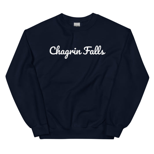 Chagrin Falls Ohio Solo Script Crewneck Unisex Sweatshirt