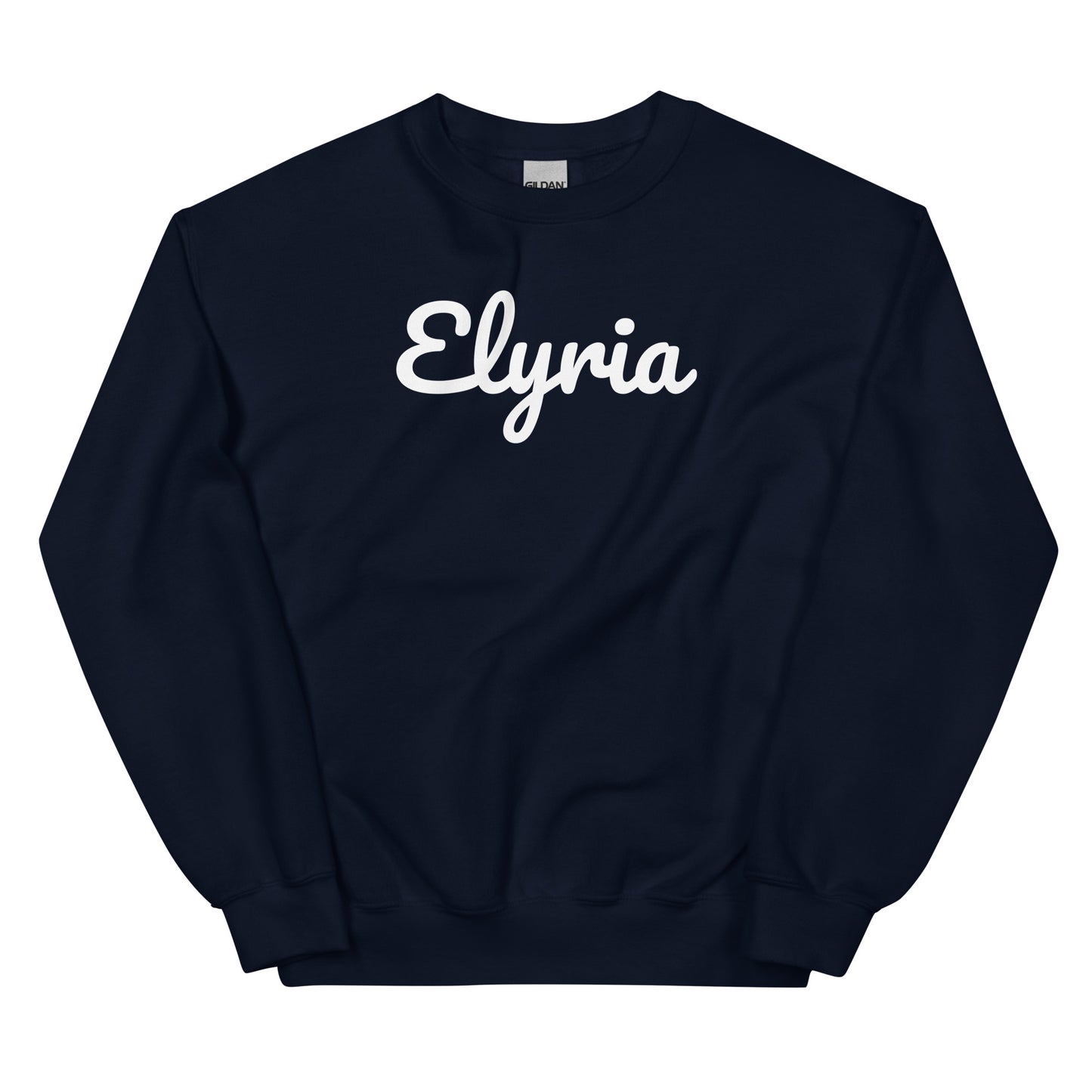 Elyria Ohio Solo Script Crewneck Unisex Sweatshirt
